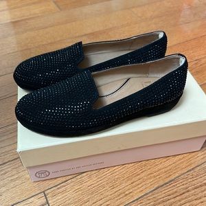 🔥🔥🔥NEW L’AmourDesPieds Correze Leather Black Kidsuede Flats Sandals